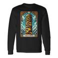 The Tower タロットカード バーガータワー ハンバーガー チーズバーガー 長袖Tシャツ ギフトのアイデア