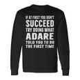Try Doing What Adare Told Adare シャツ 長袖Tシャツ ギフトのアイデア
