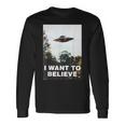 Ufoシャツ I Want To Believe Alien Ufotシャツ 長袖Tシャツ ギフトのアイデア
