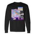 Vaporwave 美的pc トリッピーアート 90年代コンピューター 長袖Tシャツ ギフトのアイデア