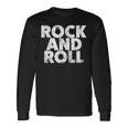 Vintage Grunge Old Rock & Roll Music Rock And Roll 長袖Tシャツ ギフトのアイデア