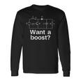 Want A Boost おもしろ電気エンジニア 電気技師 サーキット 長袖Tシャツ ギフトのアイデア