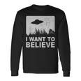 I Want To Believe I Aliens Ufo エリア 51 Roswell 長袖Tシャツ ギフトのアイデア