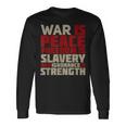 War Is Peace 引用tシャツ 長袖Tシャツ ギフトのアイデア