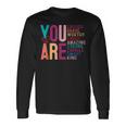 You Are Enough 感動的な引用と断言 長袖Tシャツ ギフトのアイデア