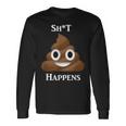 うんちパイル Happensmiling Happy 長袖Tシャツ ギフトのアイデア