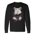 かわいいねずみポケットネズミ好き 長袖Tシャツ ギフトのアイデア