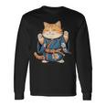 かわいいマワシ相撲帯猫ちゃんの力士 長袖Tシャツ ギフトのアイデア