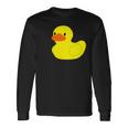 かわいいラバーダックイエローグラフィックかわいいラバーダック 長袖Tシャツ ギフトのアイデア