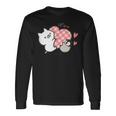 ねこぺん日和 ハート 長袖Tシャツ ギフトのアイデア