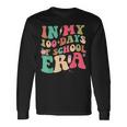 ぼくの学校の100日間の時代。学校教師100日目 長袖Tシャツ ギフトのアイデア