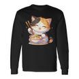 わがまま猫 ねこ ラーメン好き かわいい おもしろ マンガ 長袖Tシャツ ギフトのアイデア