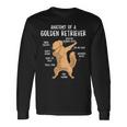 アナトミー・オブ・ア・ゴールデン・レトリバー 犬 オーナー 子犬 面白い キュート 長袖Tシャツ ギフトのアイデア