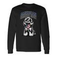 アメリカンコッカーアイコン愛国コッカースパニエル 長袖Tシャツ ギフトのアイデア