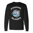 アラスカの魚アラスカの野生の鮭のお土産釣りアラスカ 長袖Tシャツ ギフトのアイデア