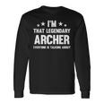 アーチャー 個人名 I'm That Legendary Archer 長袖Tシャツ ギフトのアイデア