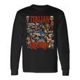 イタリアンブレイン レッド ウイルス ミーム マニア グラフィック 長袖Tシャツ ギフトのアイデア