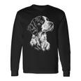 イングリッシュセッター 犬 モチーフ ペット イラスト イングリッシュセッター 長袖Tシャツ ギフトのアイデア
