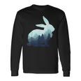 ウサギ バニー 野ウサギ 動物 野生 芸術的 グラフィック 自然 長袖Tシャツ ギフトのアイデア