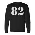 エイティツー 数字 82 ナンバー 長袖Tシャツ ギフトのアイデア