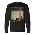 エゴン・シーレ作「ドナウ川のシュタインの教会」1913 長袖Tシャツ ギフトのアイデア