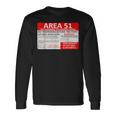 エリア51 フェイクミリタリーサイン 長袖Tシャツ ギフトのアイデア