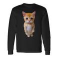 エルガト ミーム 悲しい泣き猫 マンチキン キティ ミーム トレンディ 長袖Tシャツ ギフトのアイデア