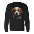 キャバリアキングチャールズスパニエル子犬 長袖Tシャツ ギフトのアイデア
