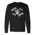 キャバリエ キング チャールズ スパニエル 犬 コーヒー 長袖Tシャツ ギフトのアイデア