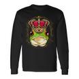 キングクイーン カエル ヒキガエル プリンセス 両生類 動物 カエル好き 長袖Tシャツ ギフトのアイデア