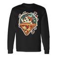 クレイジー ペパロニ ピザ キャット カルツォーネ トラ猫 ファーストフードの子猫 長袖Tシャツ ギフトのアイデア