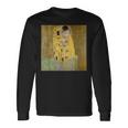 グスタフ・クリムトのキス 有名な絵画 長袖Tシャツ ギフトのアイデア