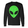 グリーンエイリアンヘッドアパレル 90年代スタイル ファニー エイリアン 長袖Tシャツ ギフトのアイデア