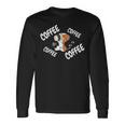 コーヒービーグル犬 長袖Tシャツ ギフトのアイデア