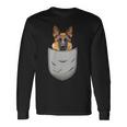 ジャーマンシェパード 犬の胸ポケット 犬の飼い主用 長袖Tシャツ ギフトのアイデア