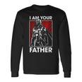 スターウォーズ クラシック 父の日 I Am Your Father 胸ポスター 長袖Tシャツ ギフトのアイデア