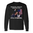 スティル・スタンディング・トランプ 2024 暗殺未遂 長袖Tシャツ ギフトのアイデア