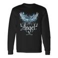 セラフィンの翼で昇天する天使のデザイン 長袖Tシャツ ギフトのアイデア