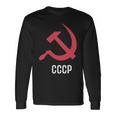 ソ連ロシアソビエト連合ハンマー 胸に鎌 Cccp付き 長袖Tシャツ ギフトのアイデア