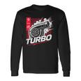 ターボターボチャージャー 日本語レタリング 日本スタイル 長袖Tシャツ ギフトのアイデア