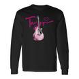 テイラーのファーストネーム 私はテイラーガールが大好きです かわいいギター 長袖Tシャツ ギフトのアイデア