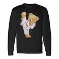 テディ空手ベア 長袖Tシャツ ギフトのアイデア