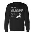 ディア・ジョン 長袖Tシャツ ギフトのアイデア