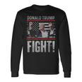 ドナルド・トランプ拳ポンプ We Fight American Flag Trump 2024 長袖Tシャツ ギフトのアイデア