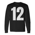 ナンバー12 シャツ。十二 長袖Tシャツ ギフトのアイデア