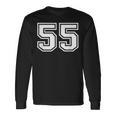 ナンバー55 スポーツジャージ ラッキーお気に入り番号 長袖Tシャツ ギフトのアイデア
