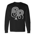 ナンバー68 スポーツジャージ 68 誕生日 長袖Tシャツ ギフトのアイデア