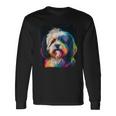 ハバニーズのアートワークを使用したハバニーズドッグオーナーデザイン。 長袖Tシャツ ギフトのアイデア