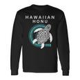 ハワイアン ホヌ ポリネシア トライバル ウミガメ ハワイ エスト 1959 長袖Tシャツ ギフトのアイデア