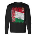 ハンガリー 旗 大 国旗 メンズ レディース キッズ ハンガリー 長袖Tシャツ ギフトのアイデア
